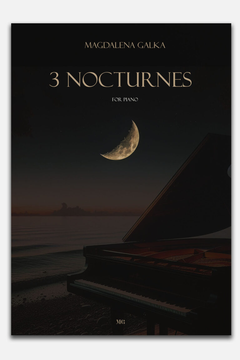 3 nocturnes magdalena galka piano sheet music front