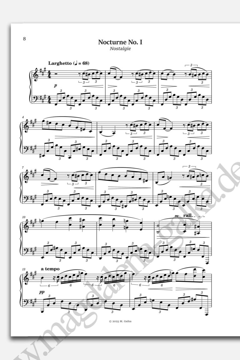 3 nocturnes piano sheet music noc 1