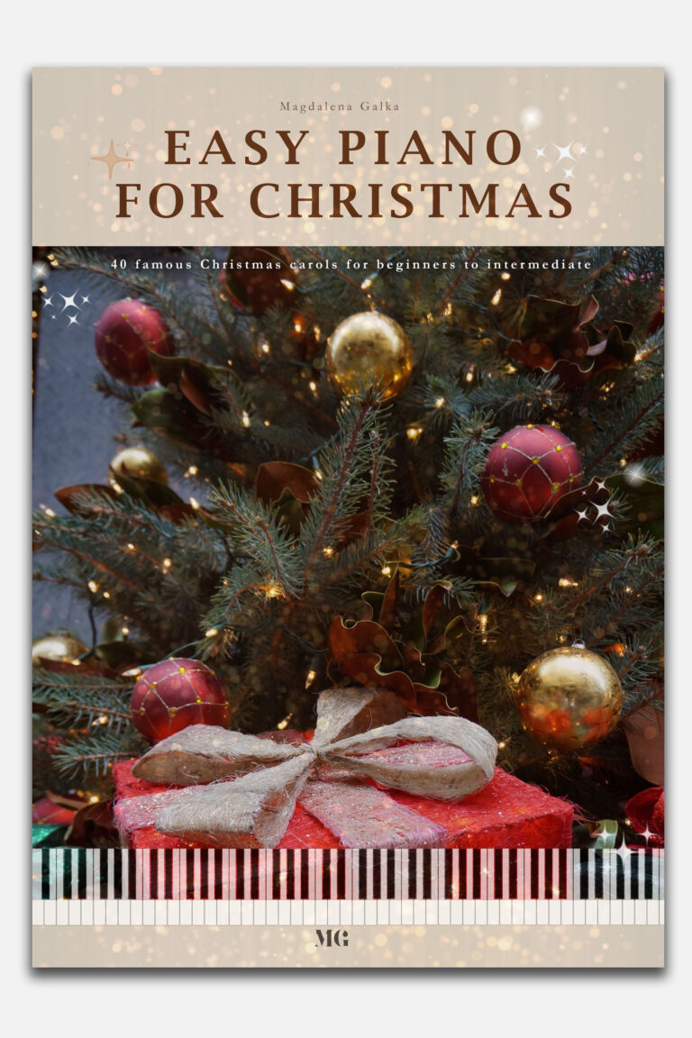 easy piano for christmas front
